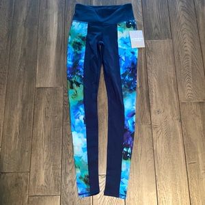 Athleta FLORAL leggings NEW W TAGS XXS